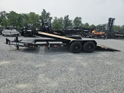 2026 Sure-Trac 7x20' 17600# GVW Full Deck Gravity Tilt Equipment Trailer ST-BTE8220-176