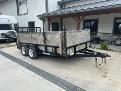 2021 Sure-Trac 7X14 7000 GVW * CUSTOM WOOD SIDES *