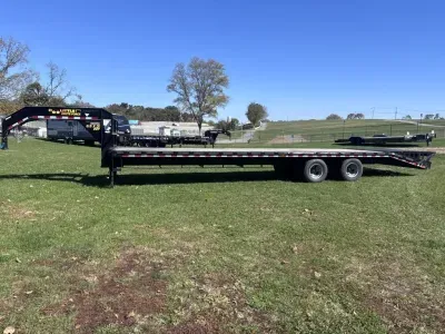 2022 Doolittle Trailer Mfg Gooseneck 102x27+5 Full Width Ramps 25,900# GVW