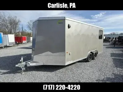 2027 NEO Trailers 8.5x18' NAUX Aluminum Enclosed Toy Hauler Trailer 7000# GVW NAUX185R6-TOY