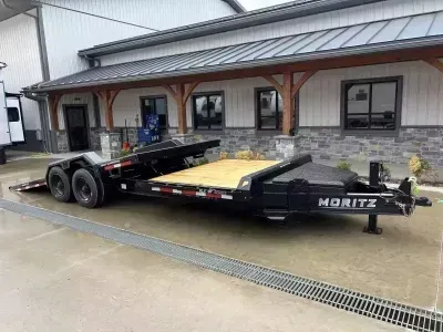 2026 Moritz International 7x22' Gravity Tilt Equipment Trailer 22900# GVW ELBX-GT-22-22
