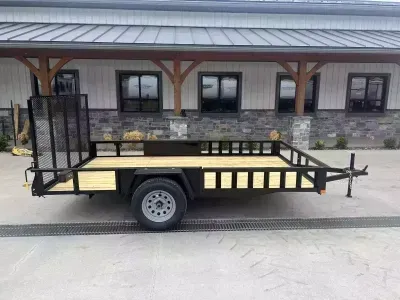 2027 AMO 7x12' Angle Iron ATV Utility Landscape Trailer 2990# GVW A612GXWS