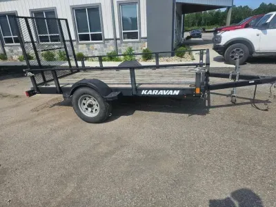 2018 Karavan Trailers 5x10' Pipe Top Single Axle Utility Landscape Trailer 2990# GVW