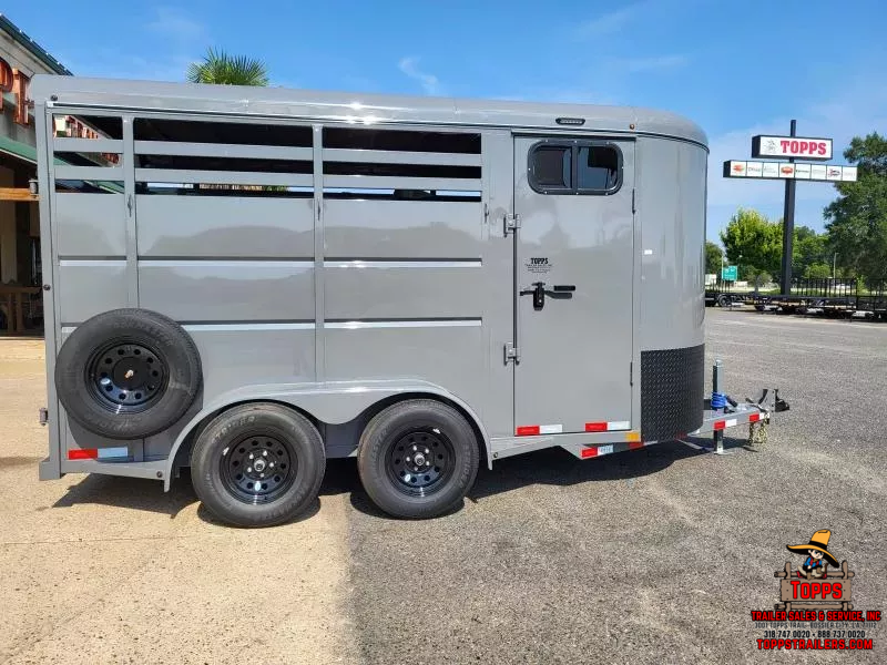 2025 Delco Trailers 2 HORSE SLANT LOAD Horse Trailer 1758053272