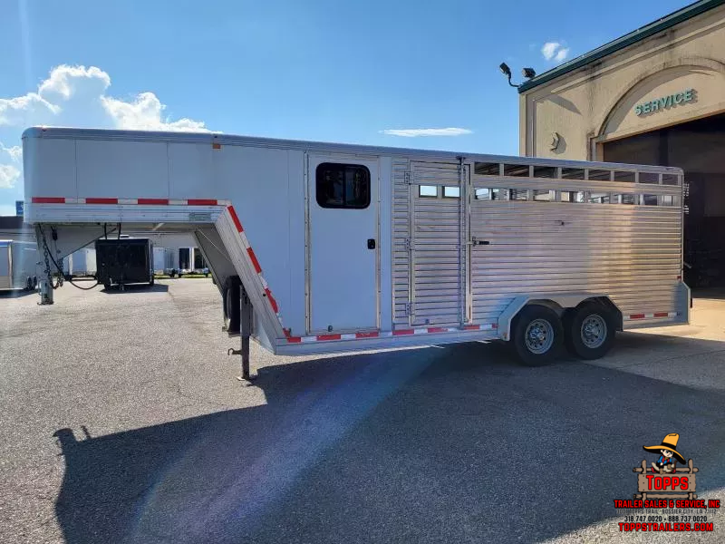 2017 Frontier Trailers 16' GOOSENECK STOCK Stock / Stock Combo Trailer 1758576937