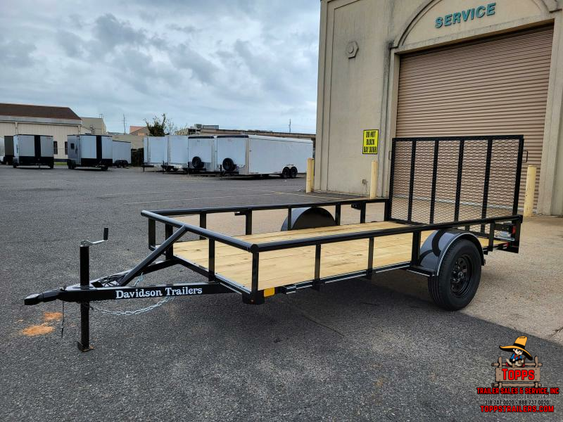 2025 Davidson Trailers 6X12 PIPE TOP 4' RAMP GATE Utility Trailer 1723240778