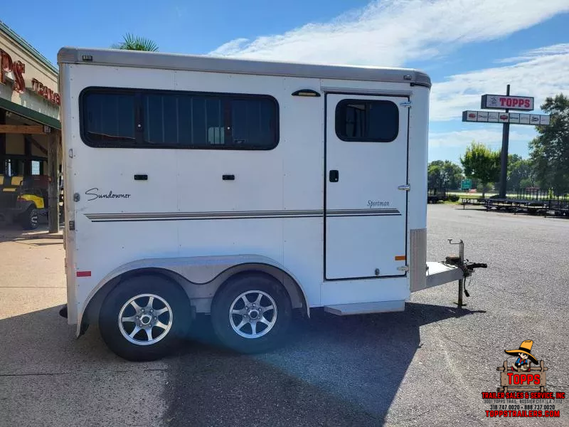2015 Sundowner Trailers 2 HORSE SLANT - SPORTMAN Horse Trailer 1755031910