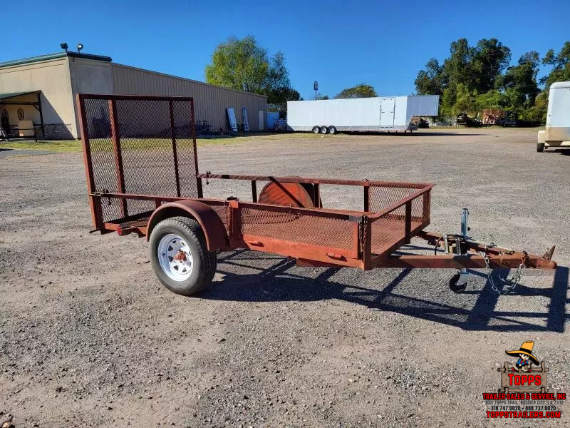 1999 Homemade 5X10 4' RAMP GATE Utility Trailer 1762962819