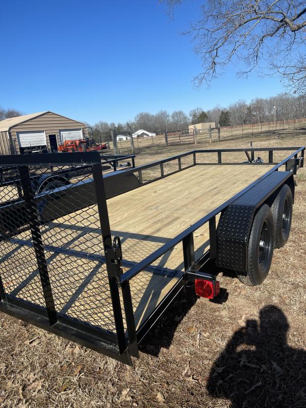 2023 Precision 77 x 16 Tandem Axel with Trailer Breaks  Utility Trailer