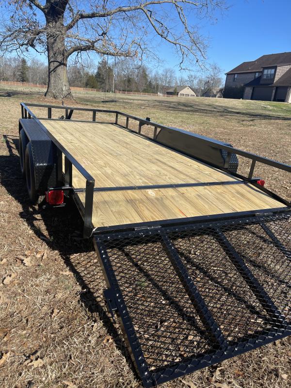 2023 Precision 77 x 16 Tandem Axel with Trailer Breaks Utility Trailer ...