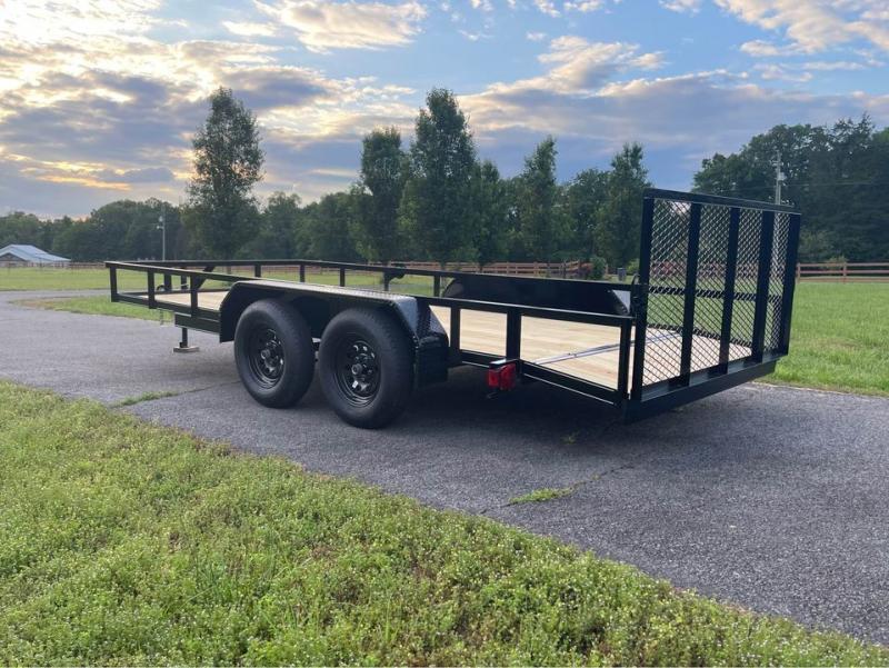 2023 Precision 77 x 16 Tandem Axel with Trailer Breaks Utility Trailer ...