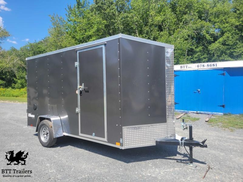 2023 Cargo Express 6x12 V-Nose Ramp Door Charcoal 6'6" height 2023 Cargo Express 6x12 V-Nose Ramp Door Charcoal 6'6" height