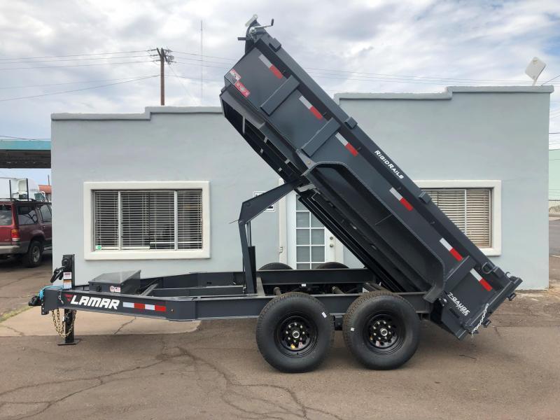2021 Lamar Trailers DL7k14 Dump Trailer for sale bumper pull hydraulic jackTarp Ramps