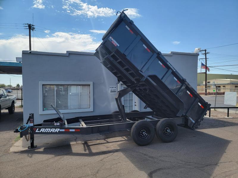 2021 Lamar Trailers DL-7k-14 Dump Trailer- 3' sides- Tarp- Ramps - Battery Charger- 7 Gauge Floor - Powder coat finish.***Cash Discounts- see below*** 2021 Lamar Trailers DL-7k-14 Dump Trailer- 3' sides- Tarp- Ramps - Battery Charger- 7 Gauge Floor - Powder coat finish.***Cash Discounts- see below***