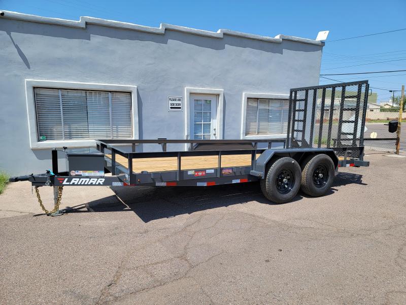 2020 Lamar U5-5.2k-16 Utility Trailer- 16' foot long-toolbox- 9990# GVWR- wood Deck- 4 D-rings-Stand up ramps- cash discount ** See Below** 2020 Lamar U5-5.2k-16 Utility Trailer- 16' foot long-toolbox- 9990# GVWR- wood Deck- 4 D-rings-Stand up ramps- cash discount ** See Below**