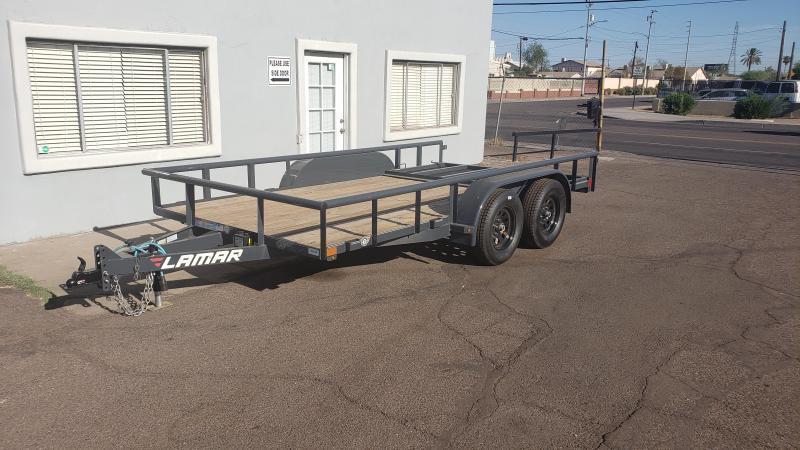2021 Lamar Utility Trailer - #7000 GVWR- Pipe top- 4' Spring assist full gate 2021 Lamar Utility Trailer - #7000 GVWR- Pipe top- 4' Spring assist full gate