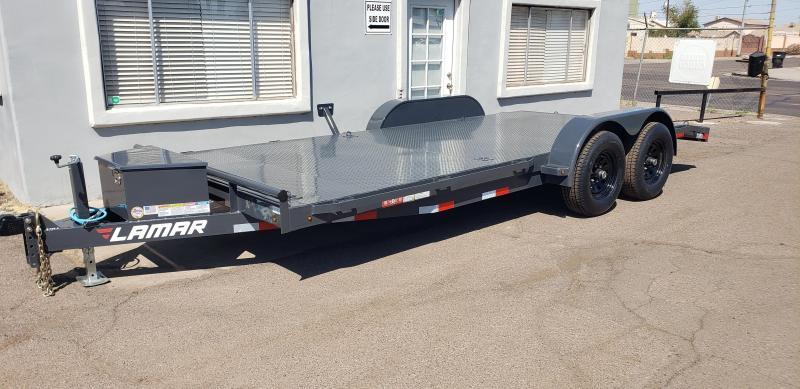 2021 Lamar Trailers CC-5.2k-18' Car / Open Car Trailers-Steel deck- tool box- D-rings-ramps- **cash discounts available** see below 2021 Lamar Trailers CC-5.2k-18' Car / Open Car Trailers-Steel deck- tool box- D-rings-ramps- **cash discounts available** see below