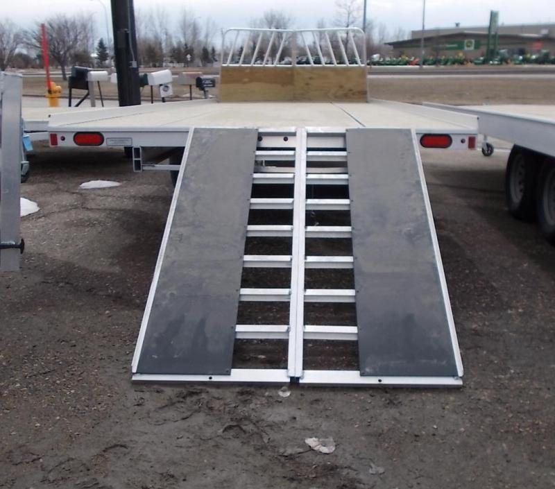 2023 Aluma 8624H Heavy Axle Electric Brake Drive On/Off Snowmobile Trailer The Trailer