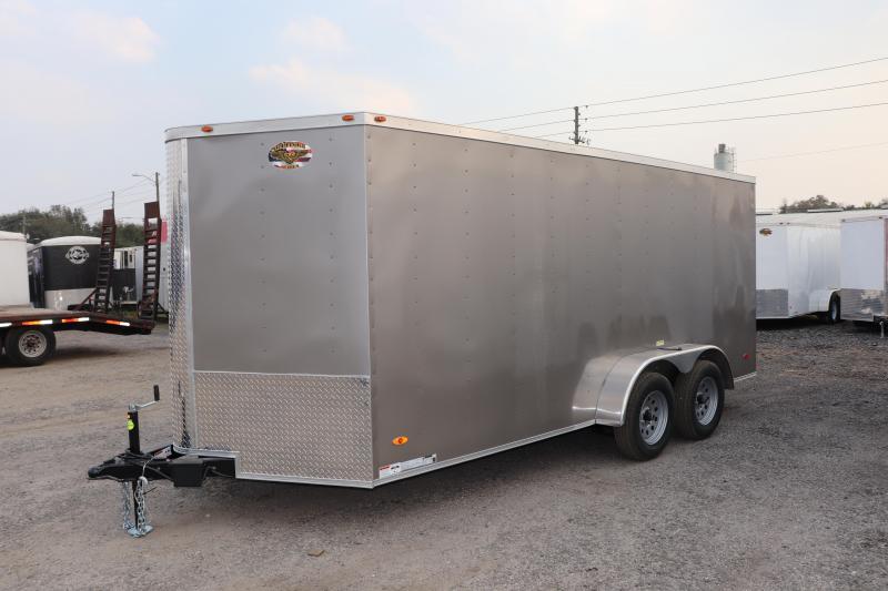 2020 7X16 ADMIRAL SERIES TANDEM AXLE Cargo Trailer *SILVER 2020 7X16 ADMIRAL SERIES TANDEM AXLE Cargo Trailer *SILVER