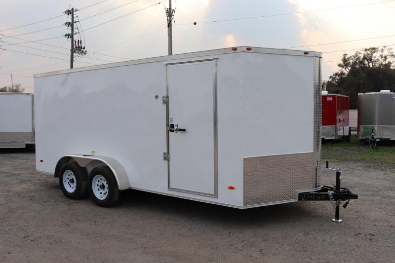 2022 7X16 ADMIRAL SERIES TANDEM AXLE Cargo Trailer *WHITE 2022 7X16 ADMIRAL SERIES TANDEM AXLE Cargo Trailer *WHITE