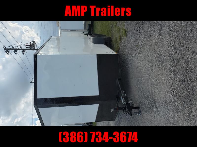 7X14 TANDEM AXLE ADMIRAL SERIES WHITE/ BLACK OUT PACKAGE 7X14 TANDEM AXLE ADMIRAL SERIES WHITE/ BLACK OUT PACKAGE