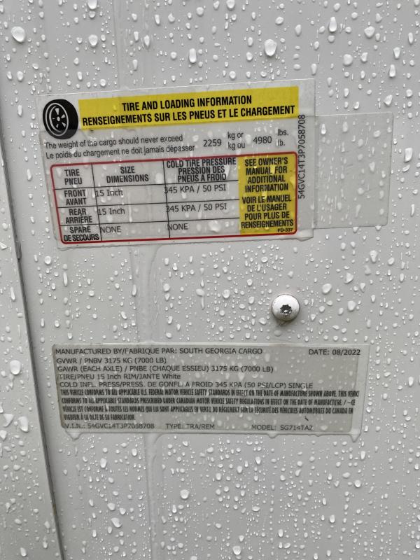 used Cargo (Enclosed) Trailers South Georgia  for sale, in Blackshear, GA Thumbnail 2