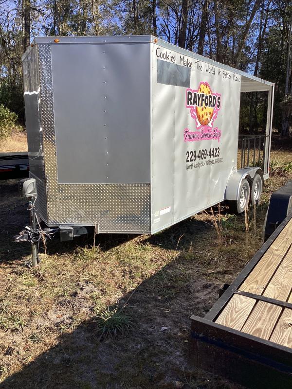 USED: 2022 South Georgia 7'x18' South Georgia Cargo Concession Cargo / Enclosed Trailer USED: 2022 South Georgia 7'x18' South Georgia Cargo Concession Cargo / Enclosed Trailer