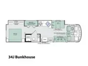 2015 Thor Motor Coach Hurricane 34J Bunkhouse 