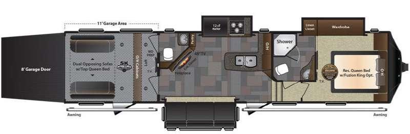 used Toy Haulers Keystone RV Fuzion for sale, in Katy, TX Thumbnail 2