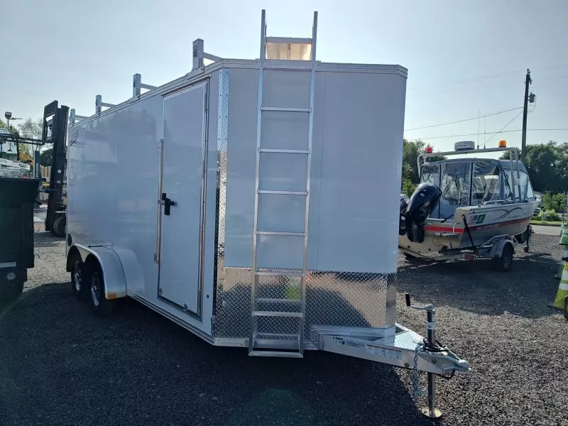 USED 2024 Triton Trailers NXT Aluminum 7X16 Contractor Cargo / Enclosed Trailer