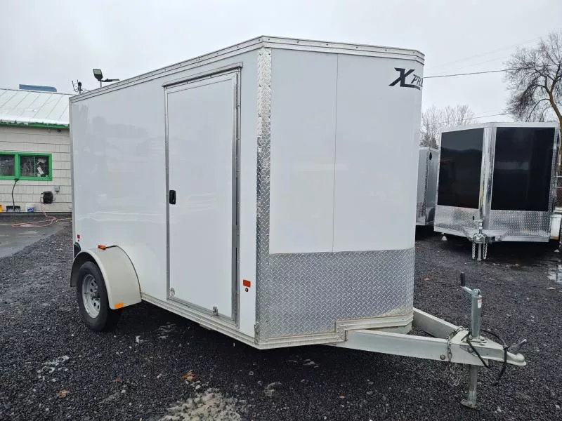 USED 2018 ALCOM XPRESS Aluminum 6x10 Cargo / Enclosed Trailer