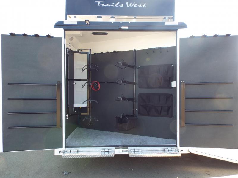 2020 Trails West 15' SW 4 Horse Trailer Side LoadHay PodSlideFold