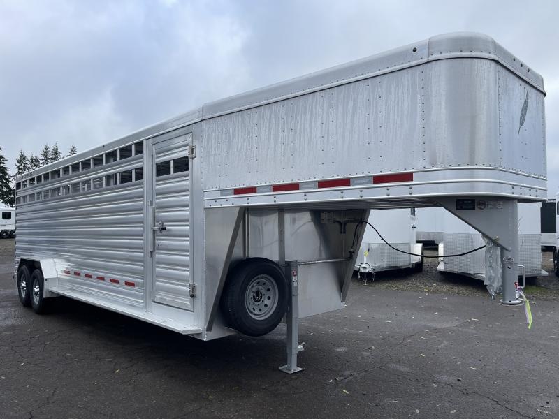 2023 Featherlite 8127 24' Stock Trailer - 7' Wide - 7' Tall - Gooseneck Trailer 2023 Featherlite 8127 24' Stock Trailer - 7' Wide - 7' Tall - Gooseneck Trailer