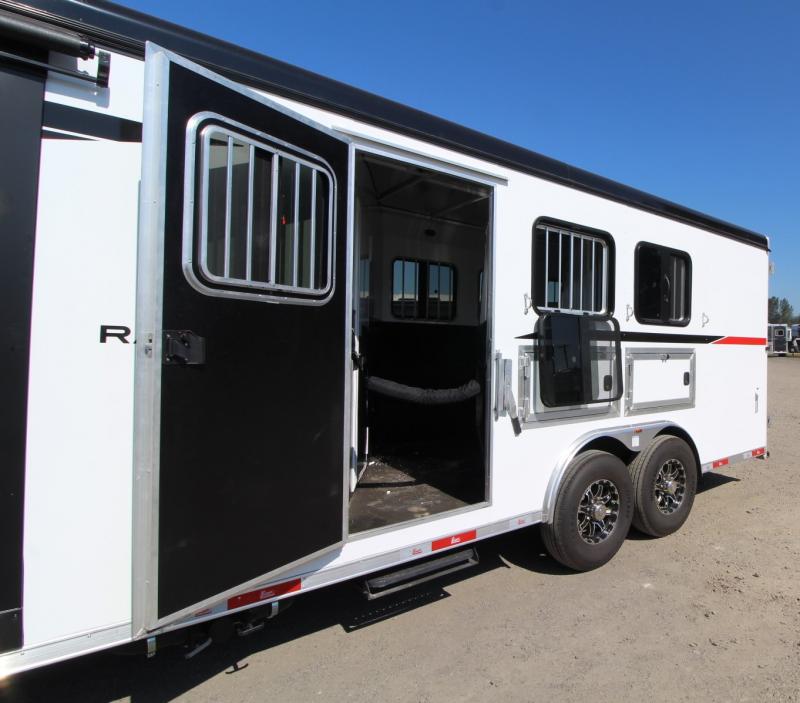 2023 Bison Trailers Ranger 8313 3 Horse Trailer W/ SLIDE OUT HYDRAULIC