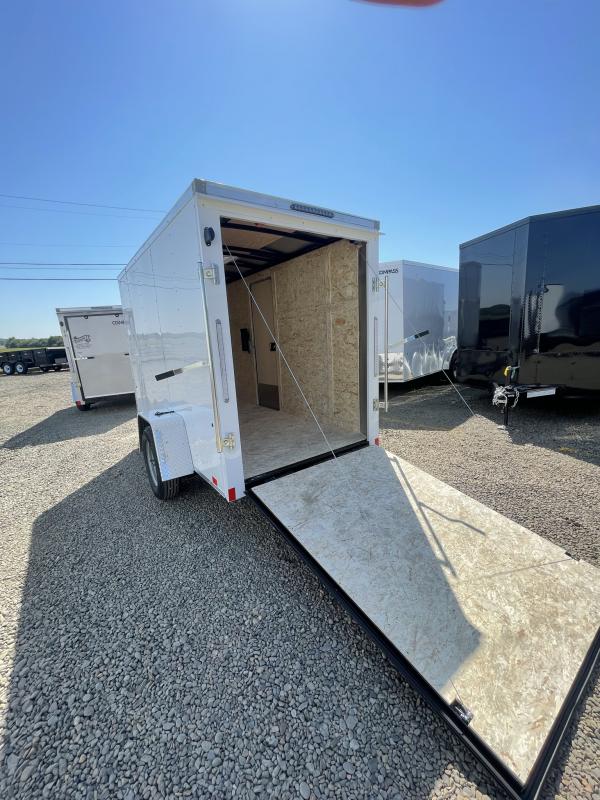 2023 Compass Indigo 5X10 Cargo/Utility/Enclosed Trailer Ramp Rear Door