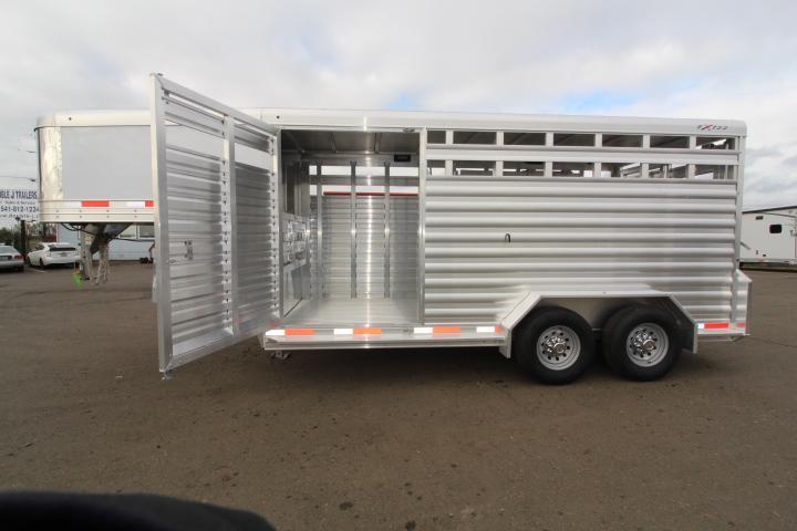 2021 Exiss Trailers 16' GN Stock Trailer-Slider in Rear-Escape Door Livestock Trailer 2021 Exiss Trailers 16' GN Stock Trailer-Slider in Rear-Escape Door Livestock Trailer