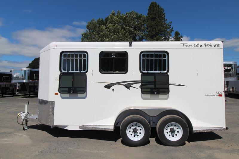 2020 Trails West Adventure MX II 3 Horse Trailer - Steel Frame Aluminum Skin - 16 Bridle Hooks - Convenience Package - Triple Wall Construction 2020 Trails West Adventure MX II 3 Horse Trailer - Steel Frame Aluminum Skin - 16 Bridle Hooks - Convenience Package - Triple Wall Construction