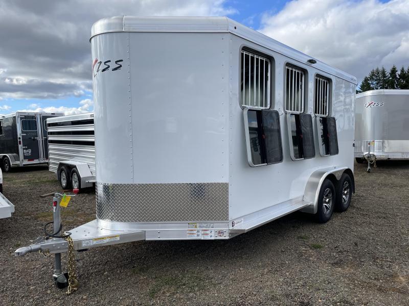 2022 Exiss Express SS 3 Horse Bumper Pull - Easy Care Flooring - Drop Down Windows & Bars 2022 Exiss Express SS 3 Horse Bumper Pull - Easy Care Flooring - Drop Down Windows & Bars