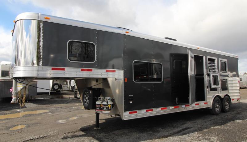 NEW 2019 Exiss Endeavor 8310 - 10' Short Wall Living Quarters 3 Horse Trailer - Upgraded Interior - Lined and Insulated Horse Compartment Ceiling - Tail Side Drop Windows - Sofa - Easy Care Flooring PRICE REDUCED $2850 NEW 2019 Exiss Endeavor 8310 - 10' Short Wall Living Quarters 3 Horse Trailer - Upgraded Interior - Lined and Insulated Horse Compartment Ceiling - Tail Side Drop Windows - Sofa - Easy Care Flooring PRICE REDUCED $2850