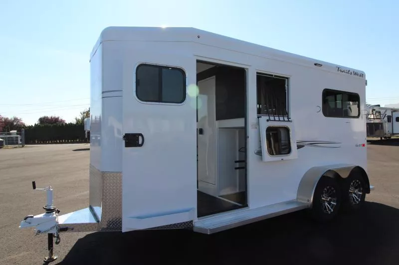 2026 Trails West Royale SxST Horse Trailer-2H BP - Straightload - Warmblood Height - Pass thru Door - Water Tank