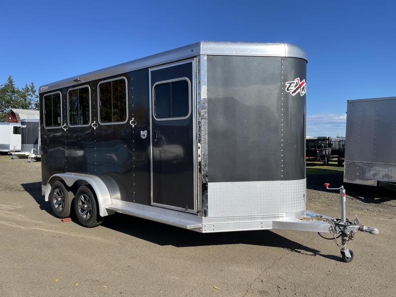 2022 Exiss Express SS 3 Horse Bumper Pull - Drop Down Windows & Bars - Easy Care Floor - Metallic Black - Double Rear Doors 2022 Exiss Express SS 3 Horse Bumper Pull - Drop Down Windows & Bars - Easy Care Floor - Metallic Black - Double Rear Doors