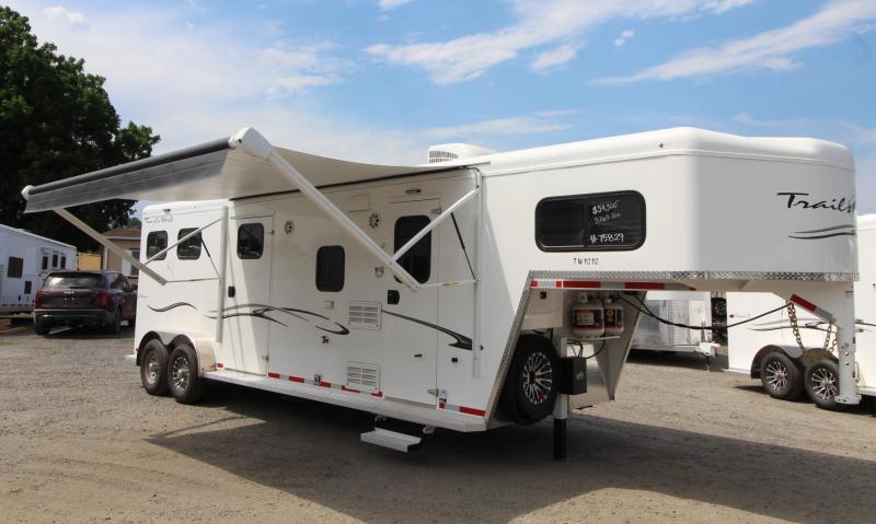 2023 Trails West Classic 10x10 Living Quarters 2 Horse Trailer W/ Side Tack 2023 Trails West Classic 10x10 Living Quarters 2 Horse Trailer W/ Side Tack