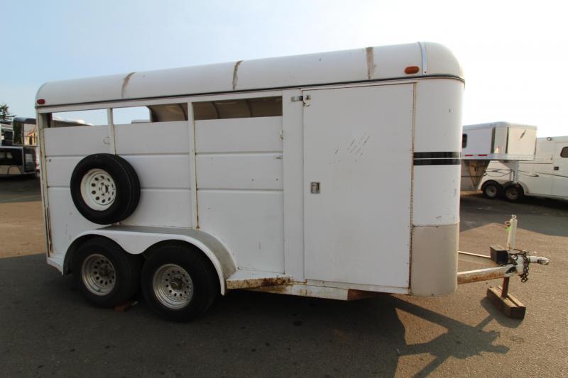 1999 C and B 3 Horse Trailer Swing Out Saddle Rack 1999 C and B 3 Horse Trailer Swing Out Saddle Rack