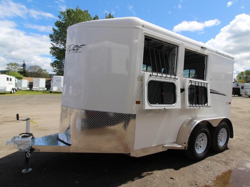 2023 Trails West Royale SxS Tack 2 Horse Bumper Straight Load Horse