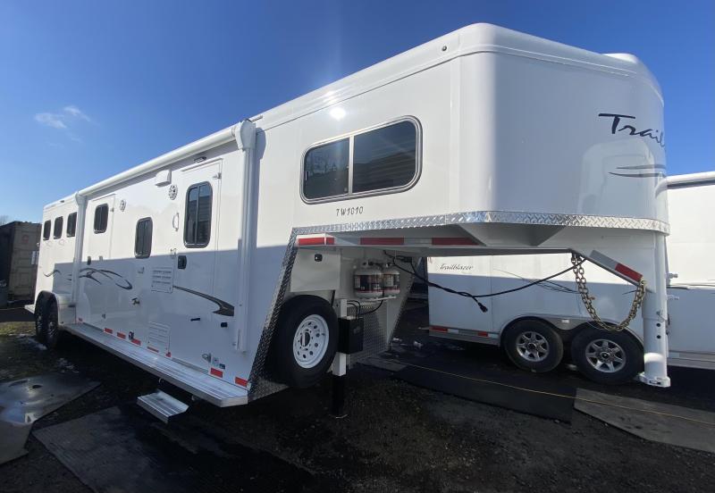 2022 Trails West Classic LQ 3Horse 10x10 Side Tack Horse Trailer