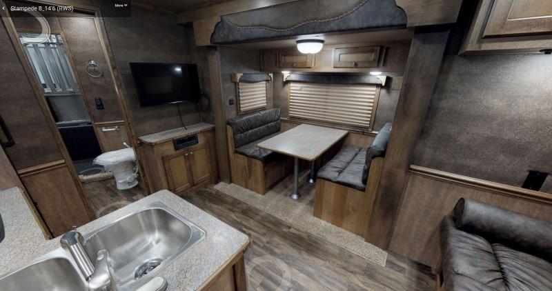 2021 MERHOW STAMPEDE 8414 4 HORSE TRAILER - 14ft SW LIVING QUARTERS - SLIDE OUT - MANGERS 2021 MERHOW STAMPEDE 8414 4 HORSE TRAILER - 14ft SW LIVING QUARTERS - SLIDE OUT - MANGERS