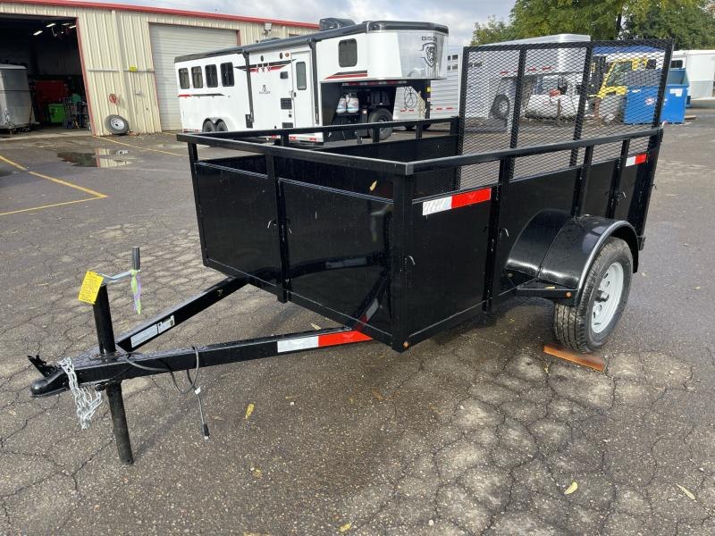 2023 Eagle Trailer Falcon 5X8 Utility Trailer Spare Tire and Mount Pressure Treated Decking