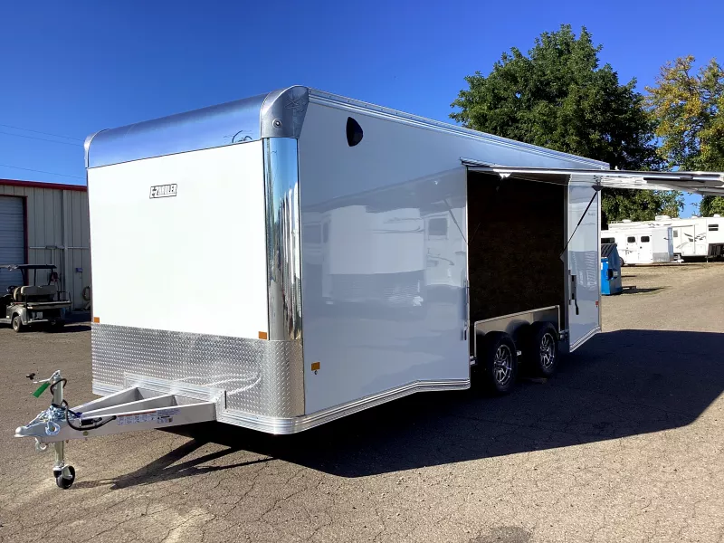 2026 EZ Hauler  Car Hauler- ALL ALUMINUM- Elite Escape Door- Cargo pkg- 3'' extra height