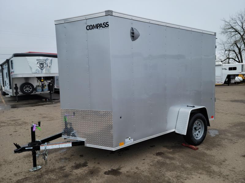 2023 Compass Jasper 6x10 Enclosed Cargo Trailer- 2" x 3" Mainframe Tube / ZXM's 24" on Center - (2) Sidewalls Flo Thru Vents - 24" High Moisture Barrier- 2023 Compass Jasper 6x10 Enclosed Cargo Trailer- 2" x 3" Mainframe Tube / ZXM's 24" on Center - (2) Sidewalls Flo Thru Vents - 24" High Moisture Barrier-