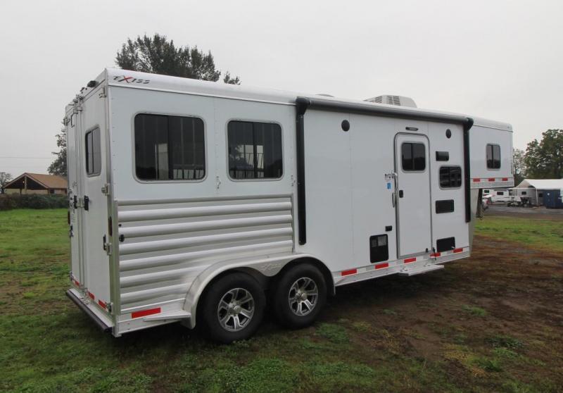 2021 Exiss Trailers 7208 2 Horse Trailer 8'6" LQ Electric Awning